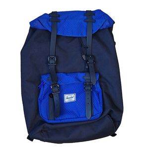 Herschel Little America Backpack Mid-Volume 21L Colour: Black/Surf the Web